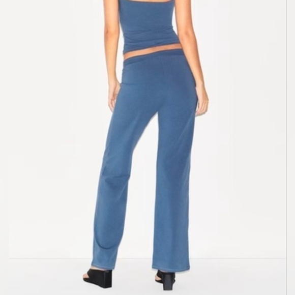 NWT SKIMS Cotton Jersey Straight Leg Pants - Picture 3 of 7